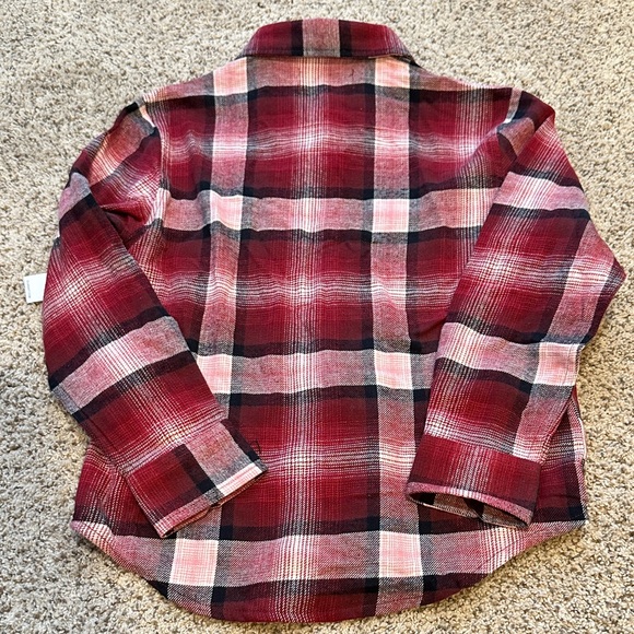NWT Old Navy Boys size 8 Red and Black Flannel Shirt - Picture 5 of 5